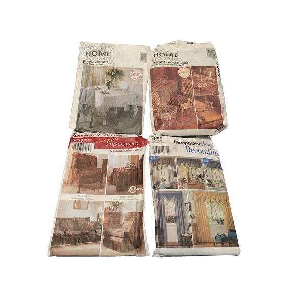 4 Different Vinatge Sewing Patterns for Various Household Locations - Picture 1 of 2